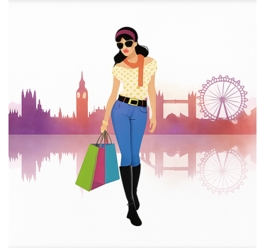 Store enrouleur chambre ado fille de la ville londonienne - TenStickers