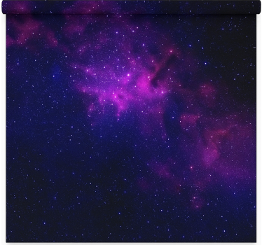 Store enrouleur chambre ado étoile de galaxie violette - TenStickers
