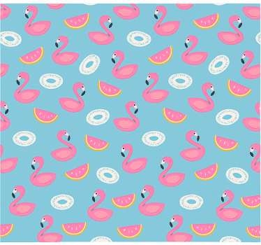 Store enrouleur chambre ado pastèque et flamants roses - TenStickers