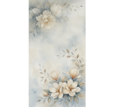 Store enrouleur chambre ado aquarelle fleurs de gracy - TenStickers