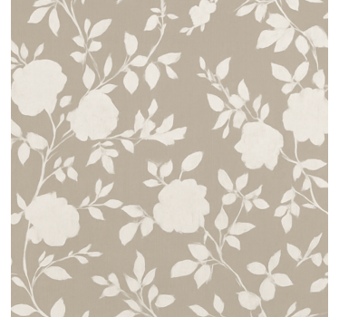 Store enrouleur chambre ado fleurs beiges gracieuses - TenStickers