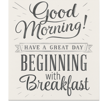 Store salle à manger bonjour petit déjeuner - TenStickers