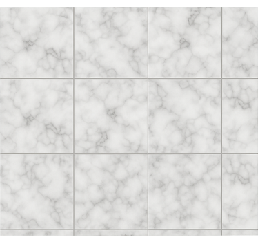 Store enrouleur cuisine carreau marbre blanc carré - TenStickers