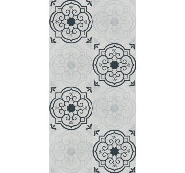 Store enrouleur cuisine carreaux gris élégants - TenStickers