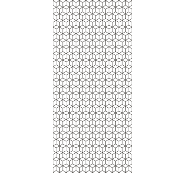 Store enrouleur cuisine cubes bordure nordique - TenStickers
