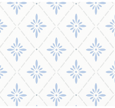 Store enrouleur cuisine carreaux losanges bleus - TenStickers