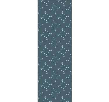 Store enrouleur salle à manger motif fleur magnolia bleue - TenStickers