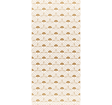 Store enrouleur salle à manger motif arc doré dégradé - TenStickers