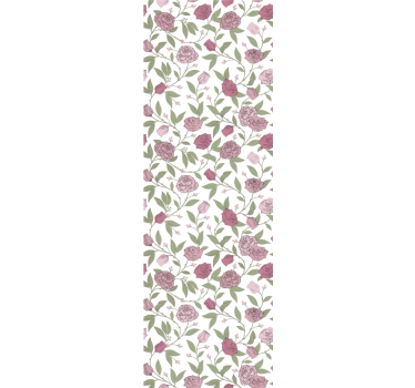 Store enrouleur salle à manger roses vintage rose pâle - TenStickers
