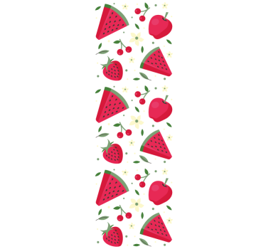 Store enrouleur salle à manger motif fruits variés - TenStickers