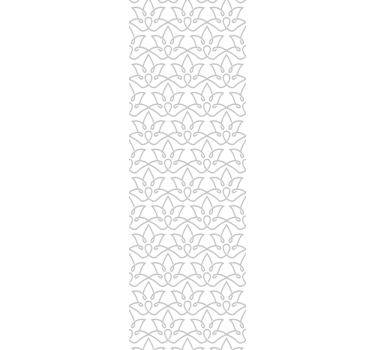 Store enrouleur salle à manger motif floral moderne gris - TenStickers