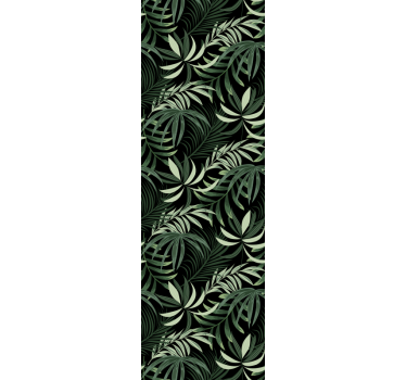Store enrouleur salle à manger feuilles tropicales vertes - TenStickers