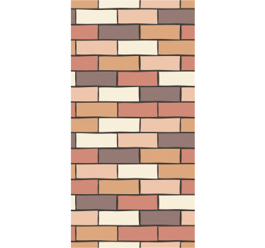 Store enrouleur salle à manger motif brique vintage marron - TenStickers