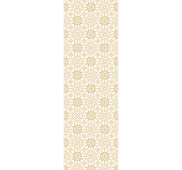 Store enrouleur salle à manger motif floral blanc moderne - TenStickers