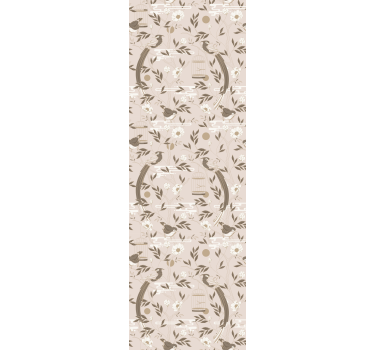Store enrouleur chambre ado feuillage ancien éclectique - TenStickers