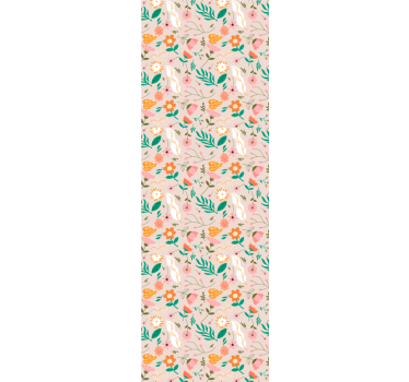 Store enrouleur chambre ado motif fleurs pastel délicat - TenStickers