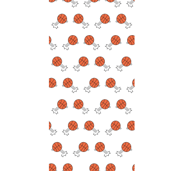 Store enrouleur chambre ado fond de ballons de basket - TenStickers