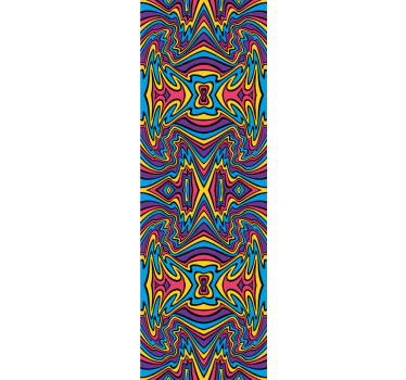 Store enrouleur chambre ado couleurs vives lignes stylées - TenStickers