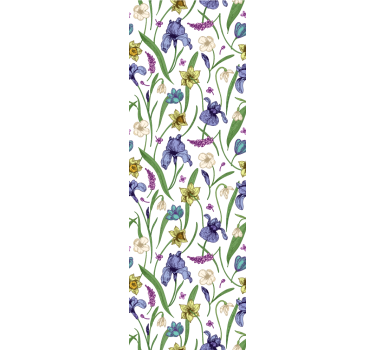 Store enrouleur chambre ado design floral - TenStickers