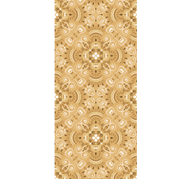 Store enrouleur chambre ado motif ornemental beige vintage - TenStickers