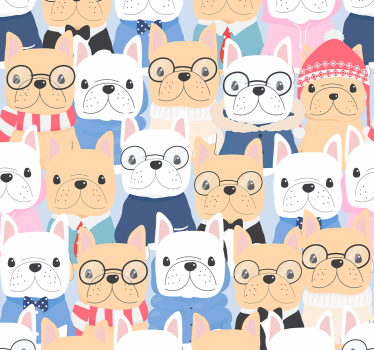 Store enrouleur chambre ado chiots mignons - TenStickers
