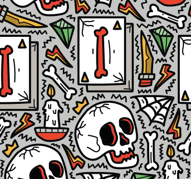 Store enrouleur chambre ado graffiti crâne - TenStickers