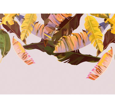 Store enrouleur cuisine feuilles de bananier exotiques - TenStickers