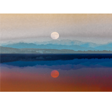 Store enrouleur cuisine design de lune magnifique - TenStickers