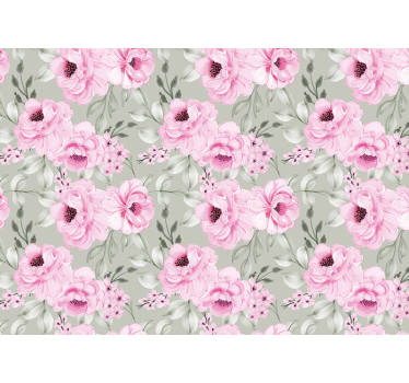 Store enrouleur cuisine fleurs de pivoine pastel - TenStickers