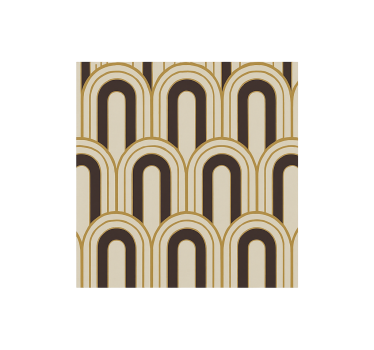 Store enrouleur vintage arches art déco des années 70 - TenStickers