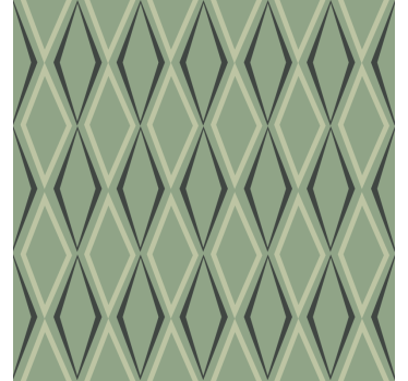 Store enrouleur vintage diamants verts des années 30 - TenStickers