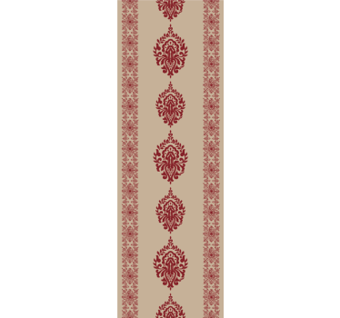 Store enrouleur vintage motifs rouges élégants - TenStickers
