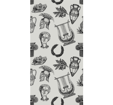 Store enrouleur vintage iconographie romaine - TenStickers