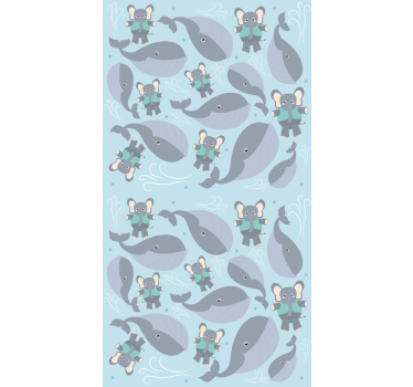 Store enrouleur chambre bébé animaux joueurs - TenStickers