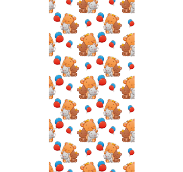 Store enrouleur chambre bébé modèle d'ours sympathique - TenStickers