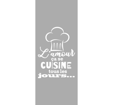 Stores avec phrases Texte blanc sur fond gris - TenStickers