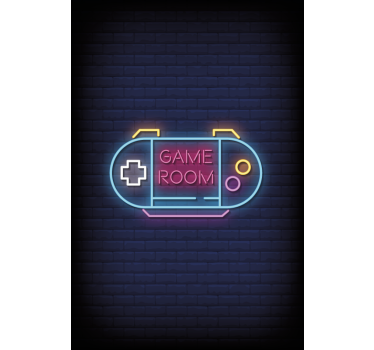 Store monstre Salle de jeux avec néon - TenStickers