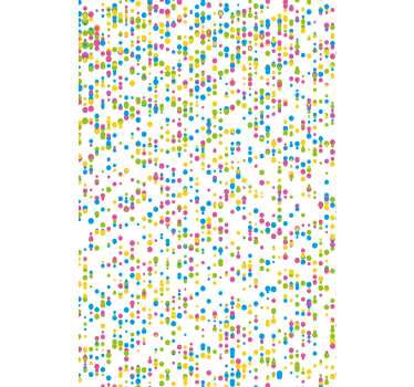 Store enrouleur chambre bébé motif à pois colorés - TenStickers