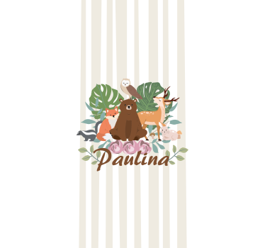 Store enrouleur animaux collection animaux de la forêt - TenStickers