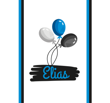 Store enrouleur personnalisé design ballons personnalisés - TenStickers
