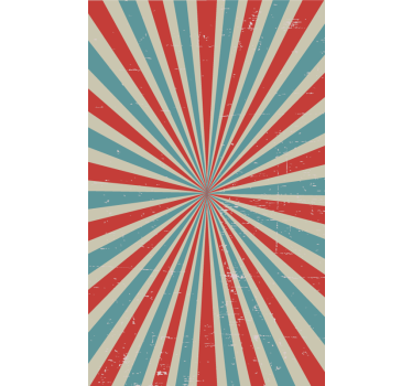 Store rustique sticker de prélavage rétro bleu et rouge - TenStickers