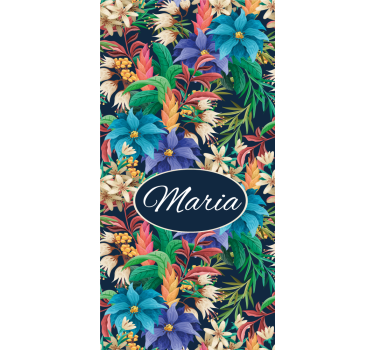 Store enrouleur fleurs et plantes personnalisation florale - TenStickers