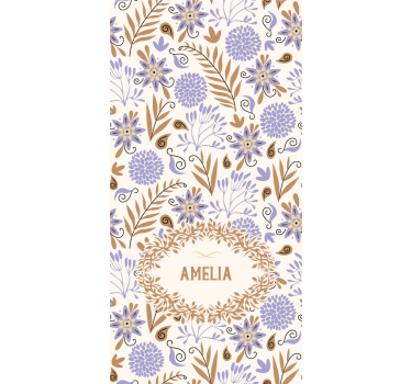 Store enrouleur fleur design floral personnalisé - TenStickers