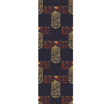 Store enrouleur vintage coucher de soleil avec cascades - TenStickers
