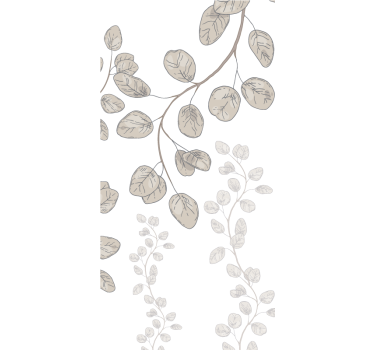 Store enrouleur salon fleur feuilles à la provençale - TenStickers