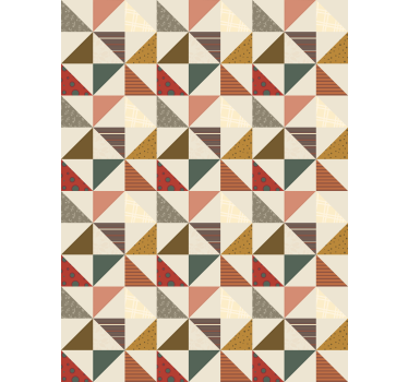 Store plus vintage Patchwork géométrique - TenStickers