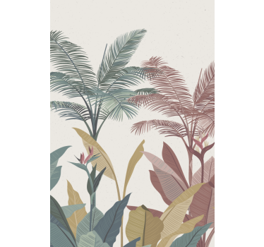 Store arbre Plantes tropicales en terre cuite - TenStickers