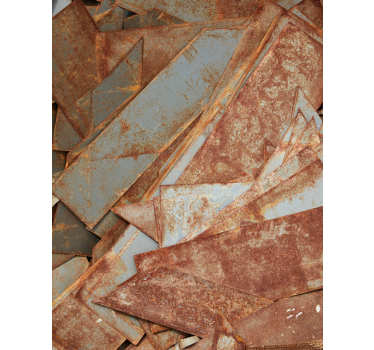 Store motif Texture de plaques de fer - TenStickers