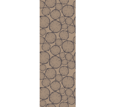 Store rustique rondins de bois - TenStickers