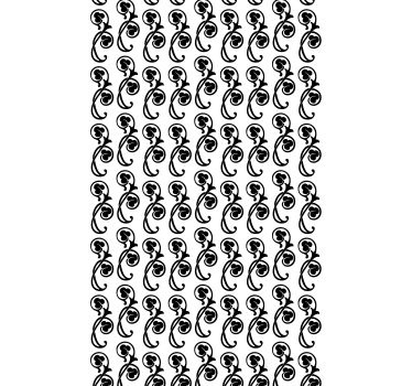 Store classique motif feuilles style gothique - TenStickers
